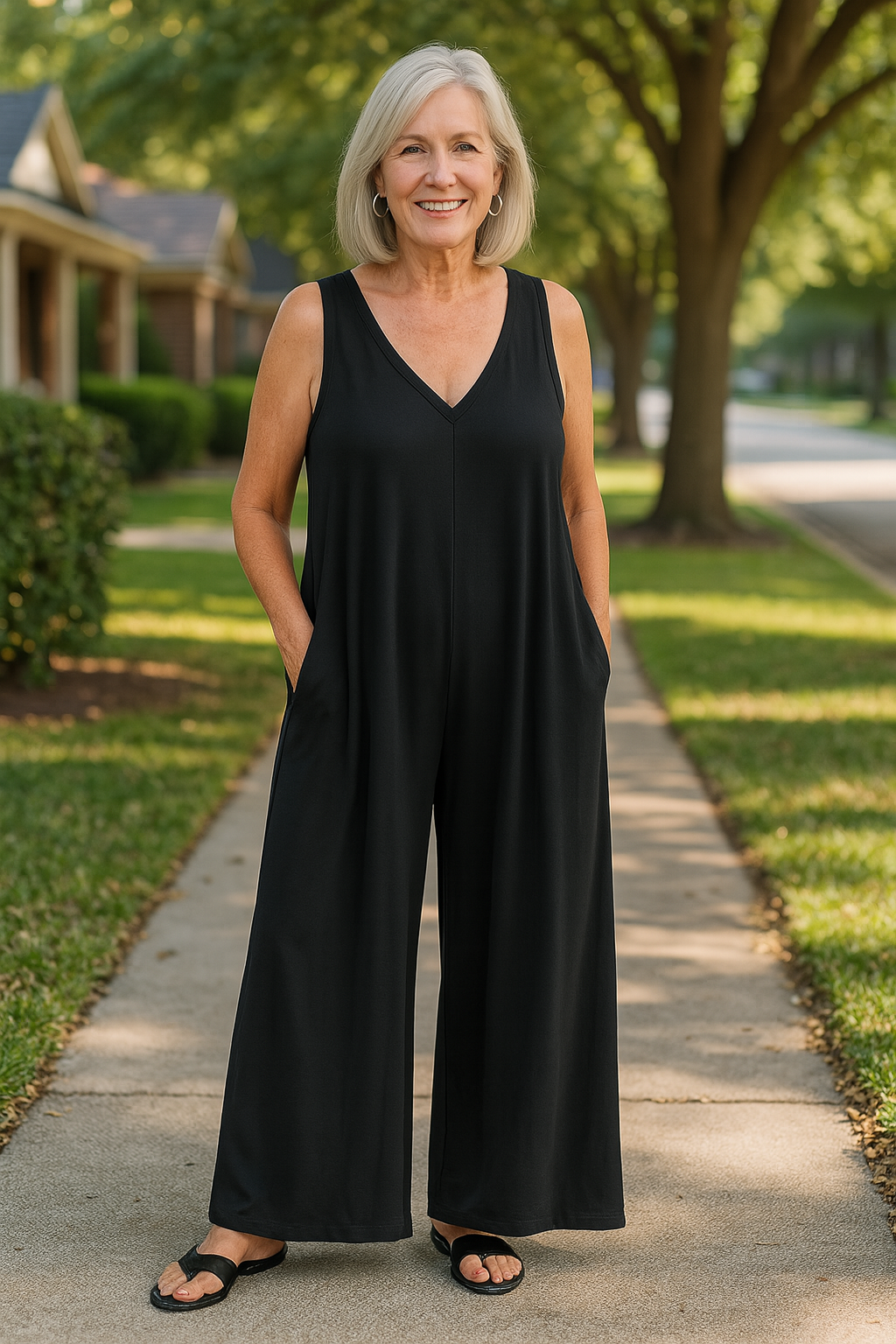 Grace™ | Wide-Leg Sleeveless Jumpsuit