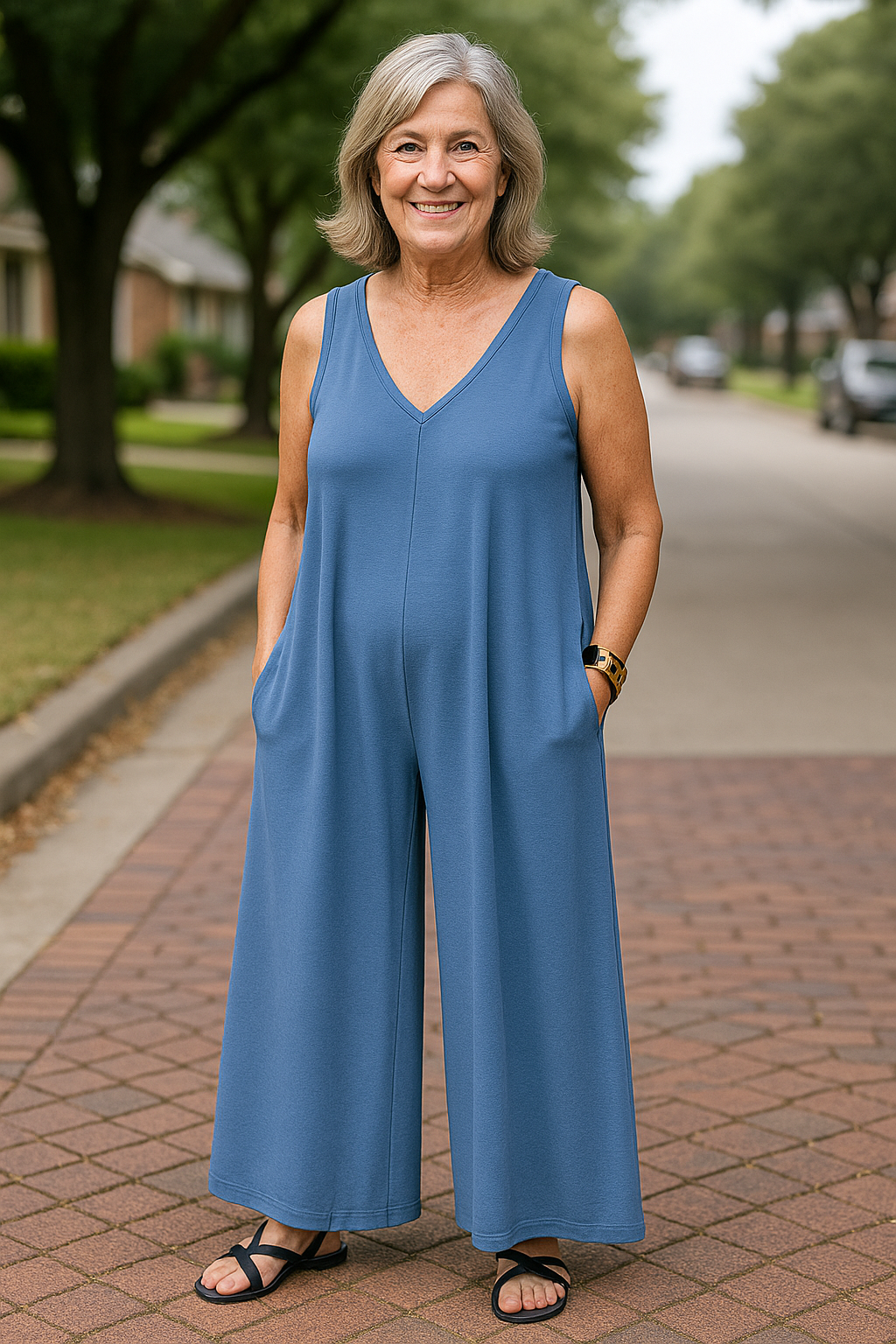 Grace™ | Wide-Leg Sleeveless Jumpsuit