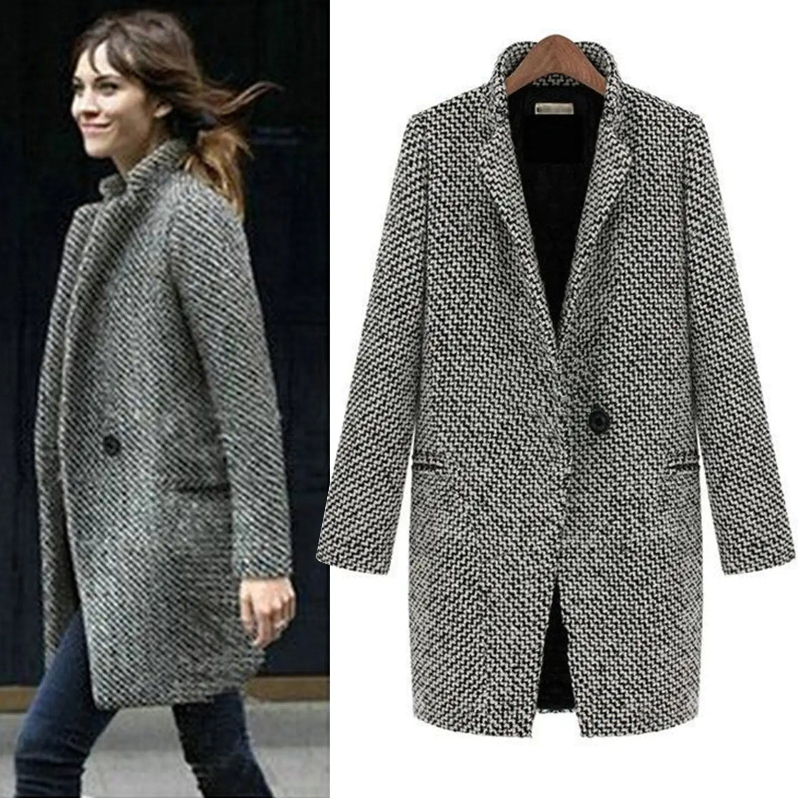 Evelyn – Chic Wool Winter Coat