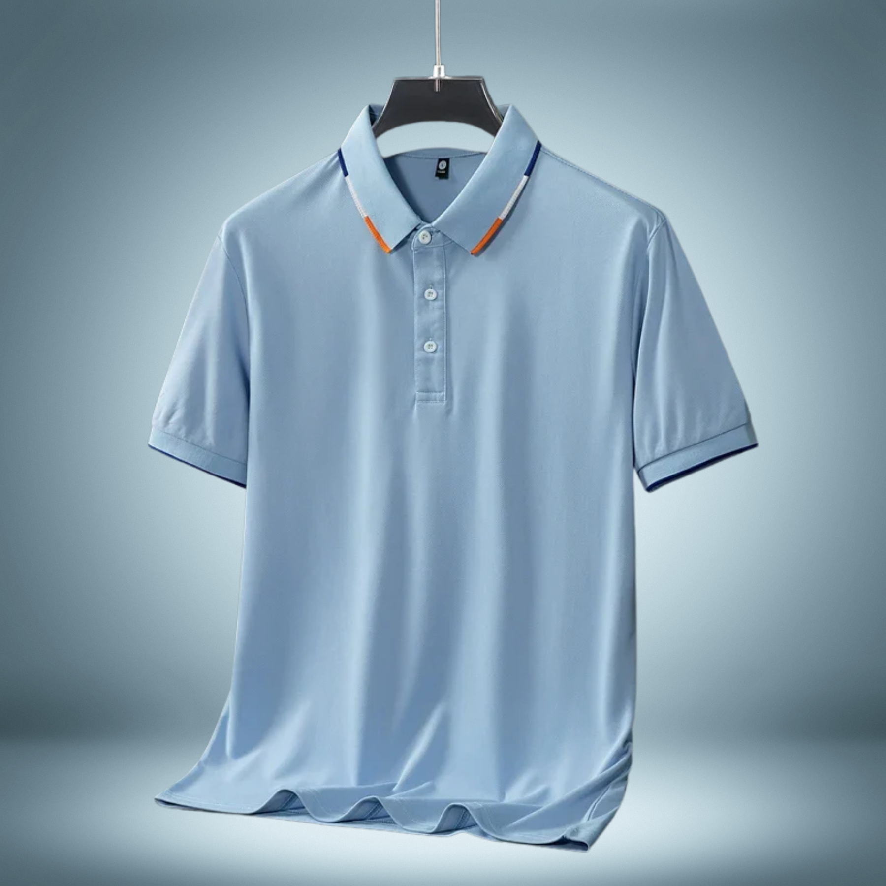 Seabrook - Pinstriped Collar Polo