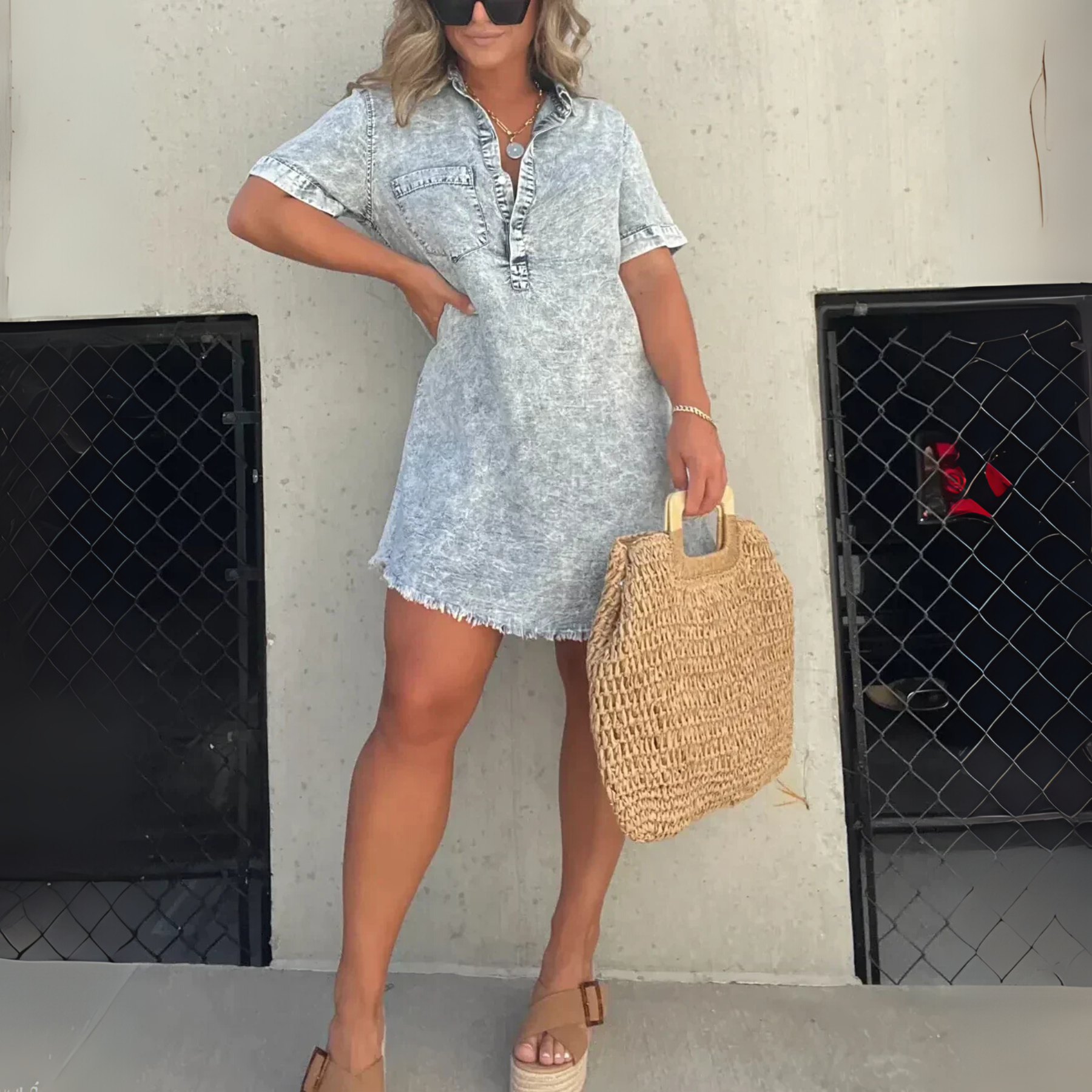 Vera - Denim Shirt Dress