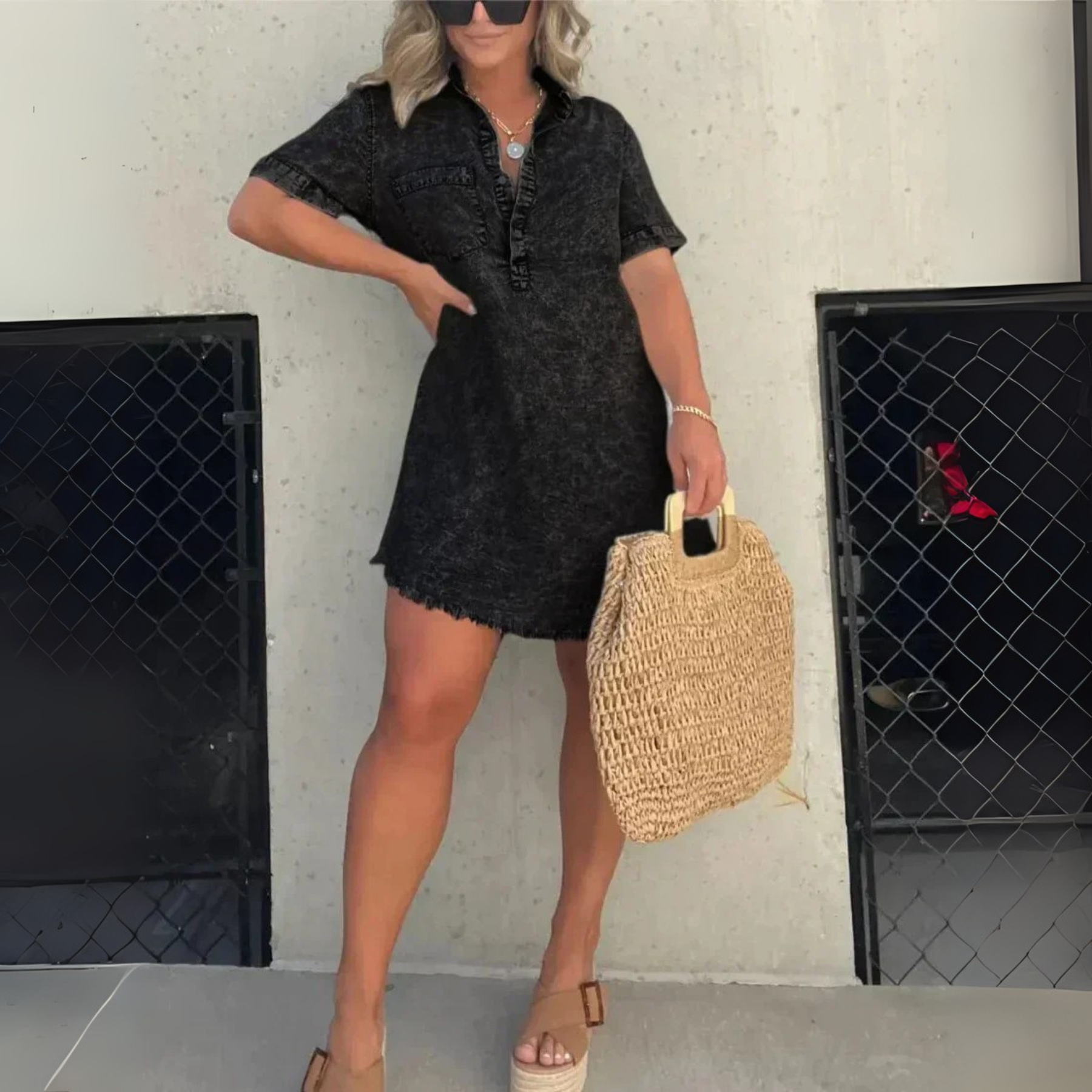 Vera - Denim Shirt Dress