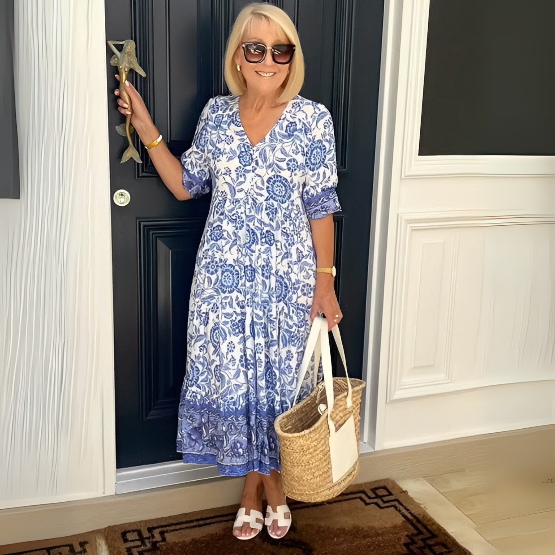 Keisha | Graceful V-Neck Floral