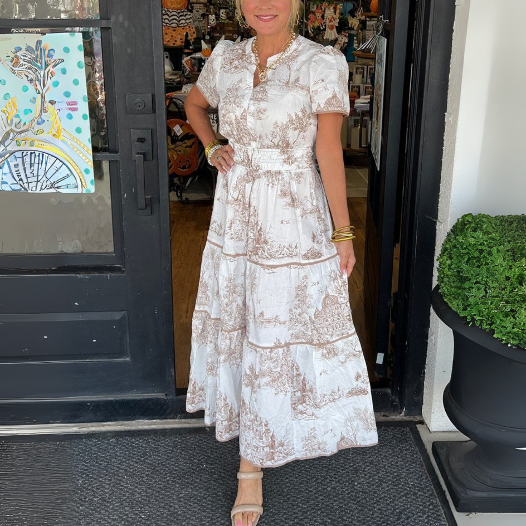 Eliza | Classic Toile Maxi