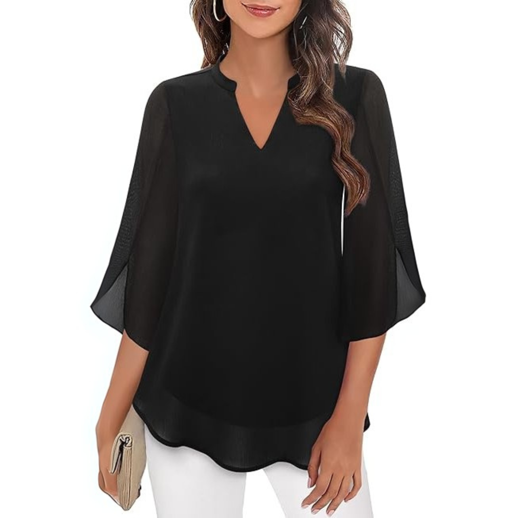 Petra – Chiffon A-line Blouse