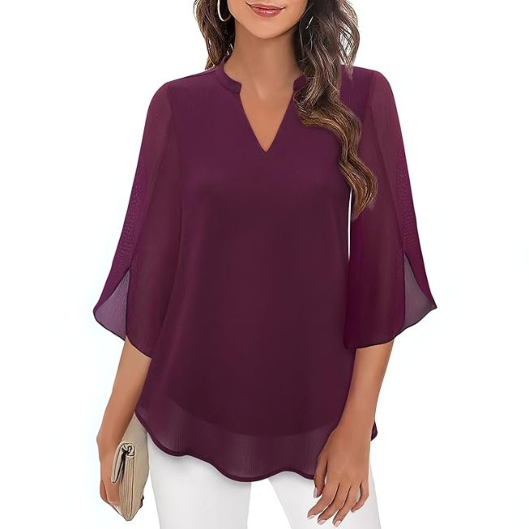 Petra – Chiffon A-line Blouse