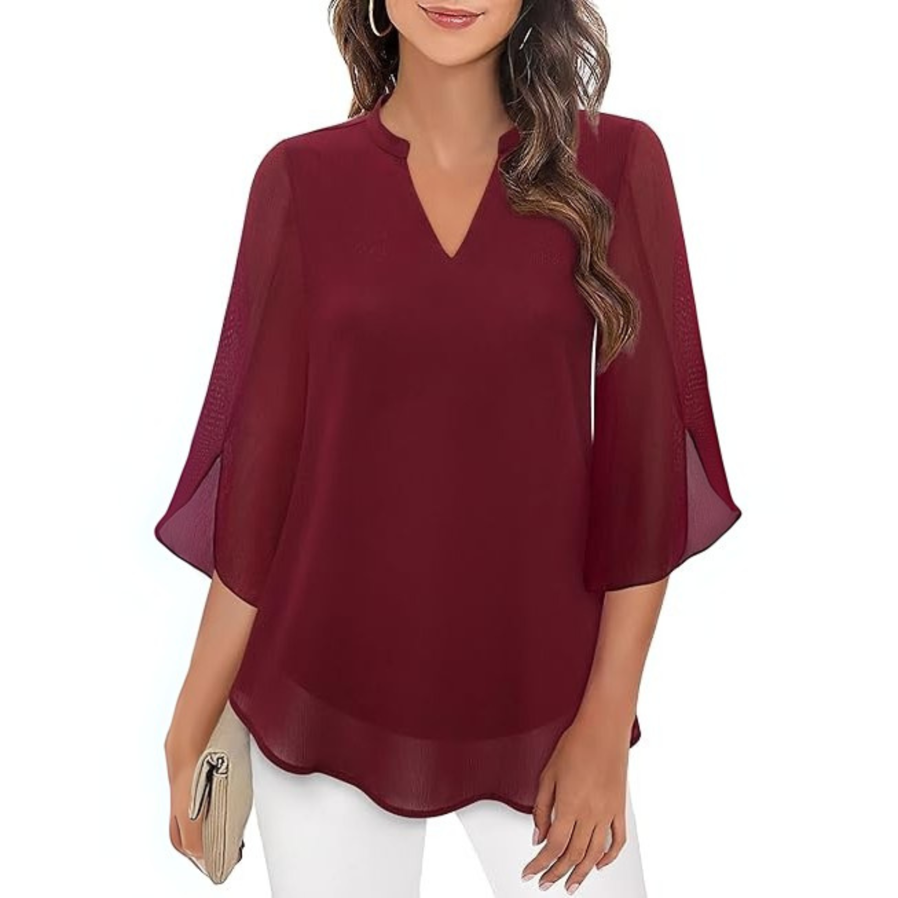 Petra – Chiffon A-line Blouse