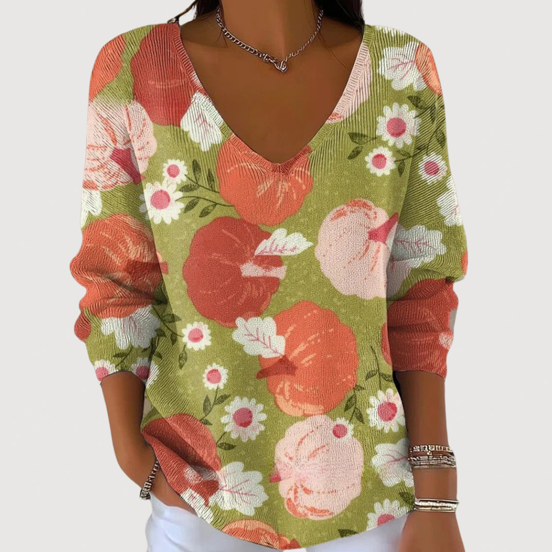 CHLOE – COZY V-NECK SWEATER