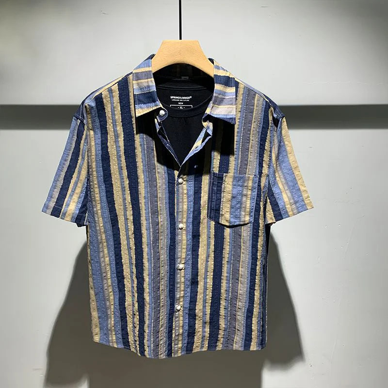 Quinerly - Textured Striped Polo