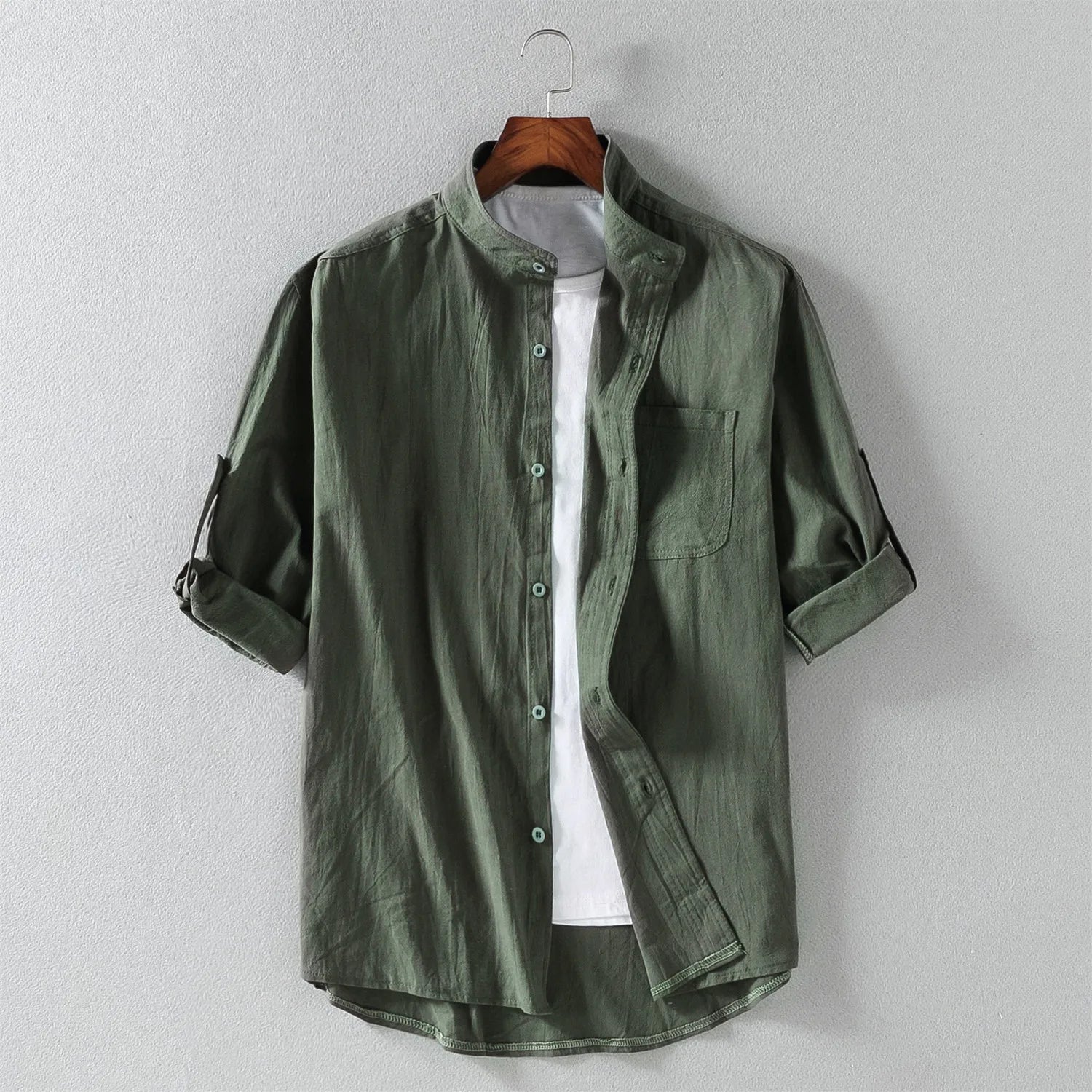 Arroyo – Roll Sleeve Cotton Shirt