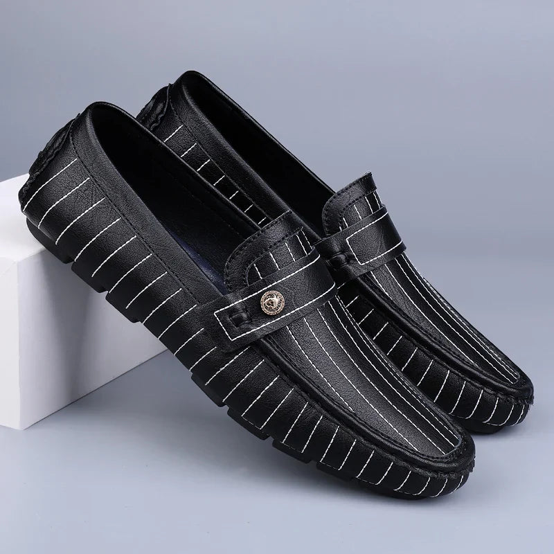 Milanese - Striped Drivers Loafer