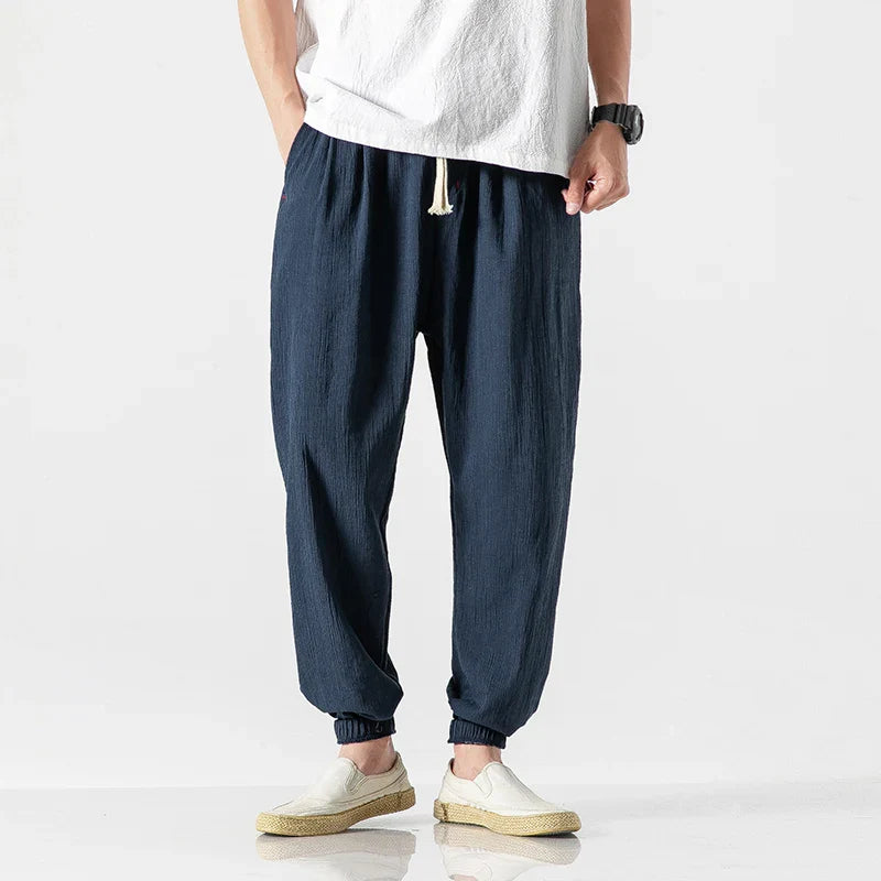 Austin Airy Linen Drawstring Pants