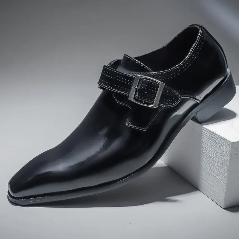 The Bellagio – Burnished Monk Strap Dress Shoe