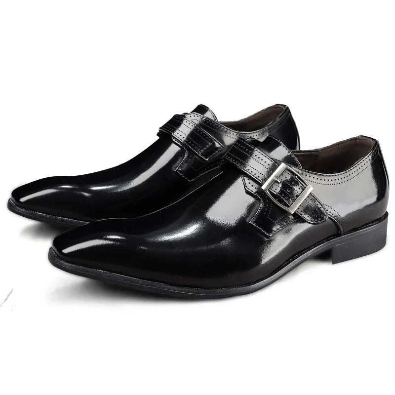 The Bellagio – Burnished Monk Strap Dress Shoe