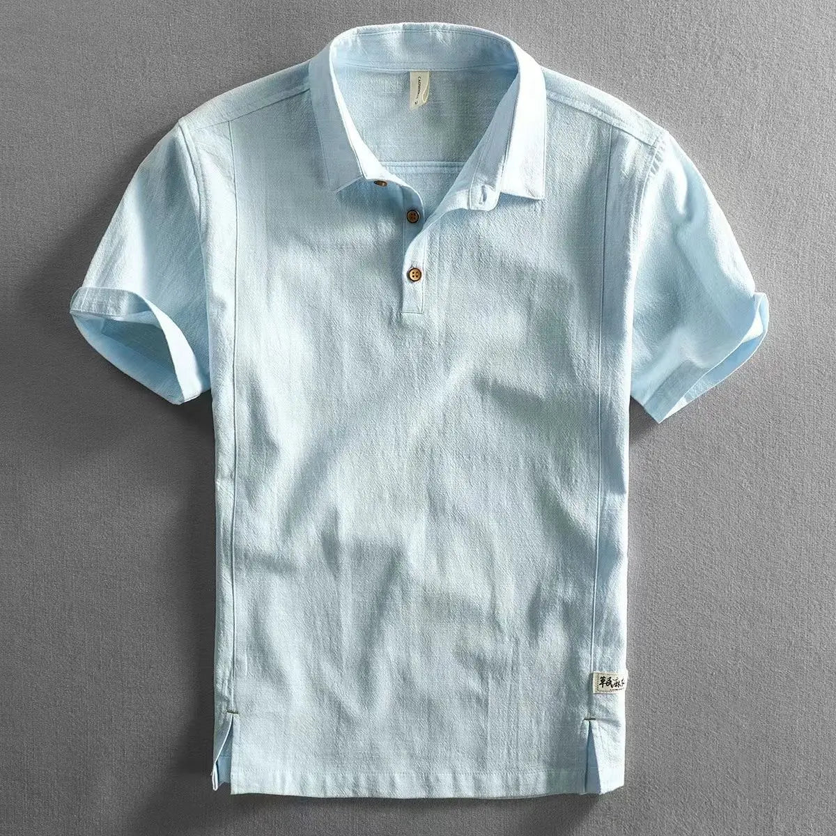 Lucenzo - Summerweight Linen Polo Shirt