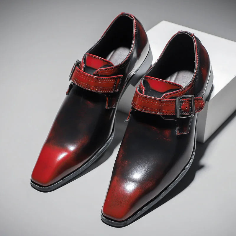The Bellagio – Burnished Monk Strap Dress Shoe