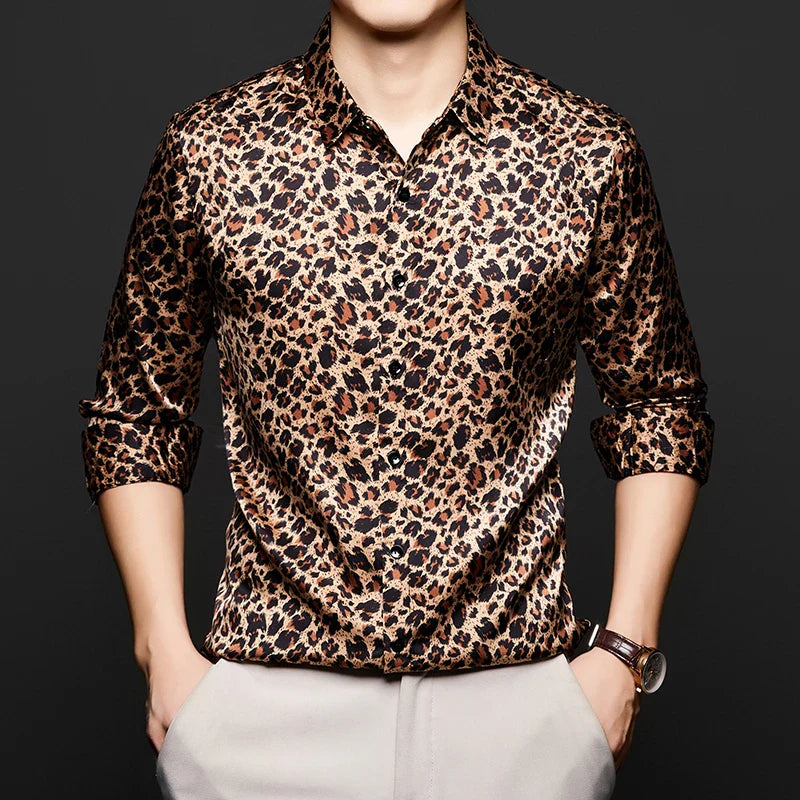 Savanna - Silk Leopard Shirt