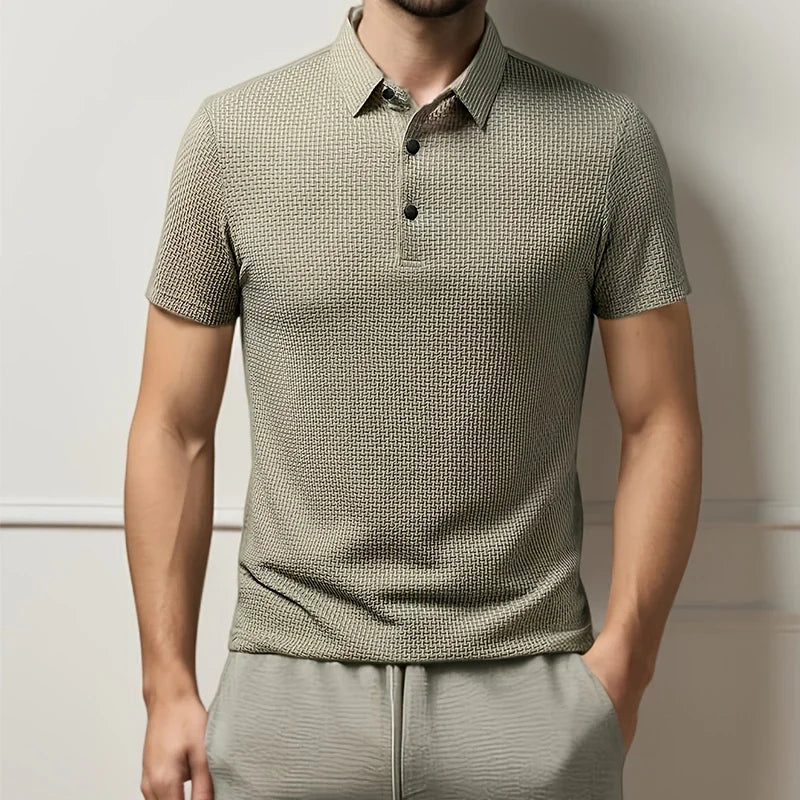Melano - Textured Polo Shirt