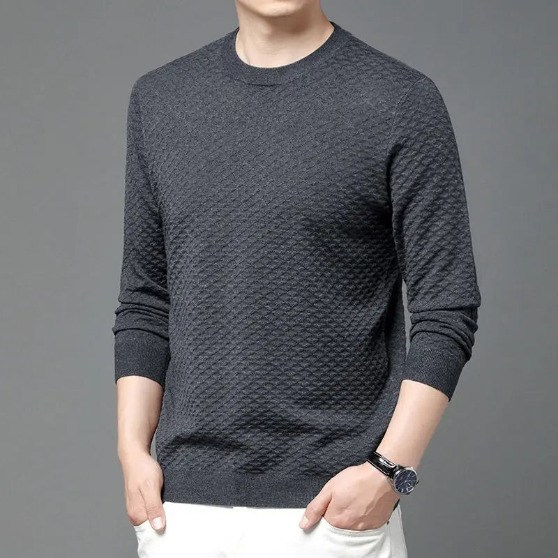 Honeycomb Knit Crewneck