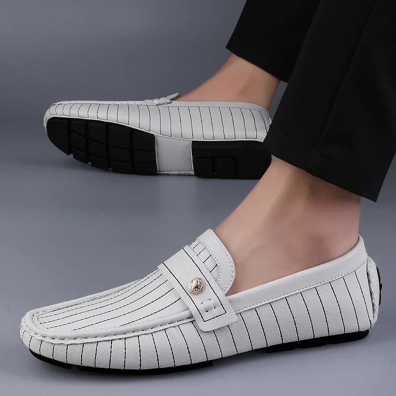 Milanese - Striped Drivers Loafer