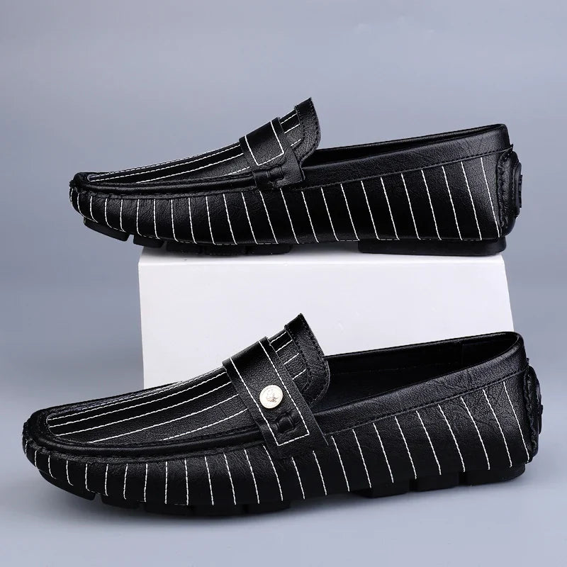 Milanese - Striped Drivers Loafer