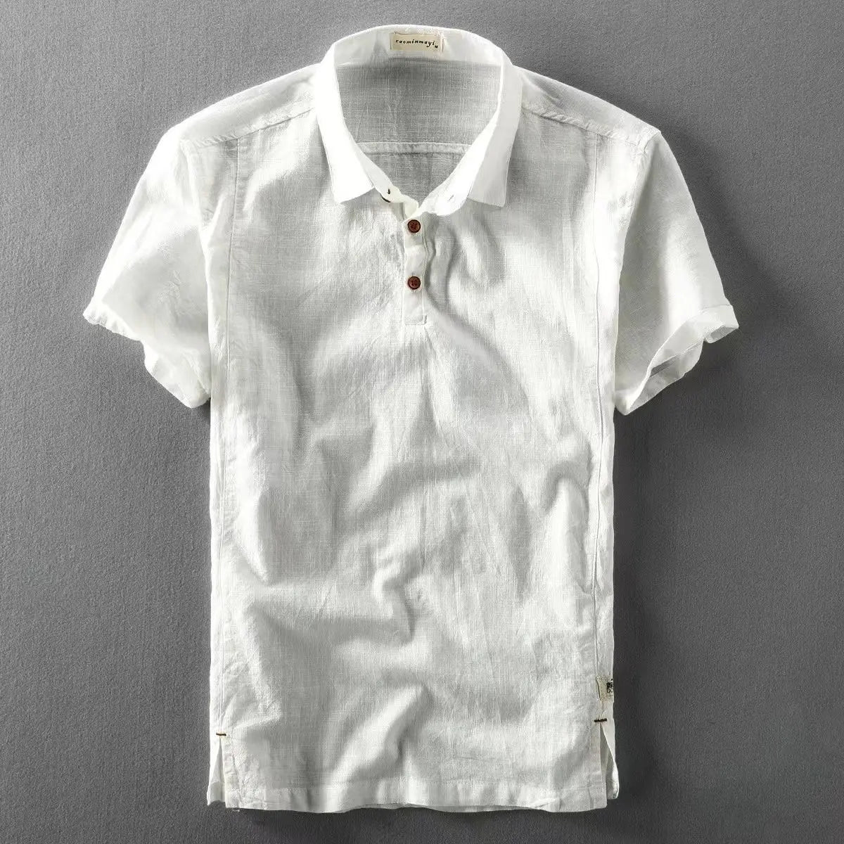 Lucenzo - Summerweight Linen Polo Shirt
