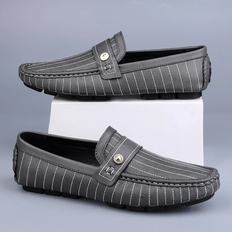 Milanese - Striped Drivers Loafer