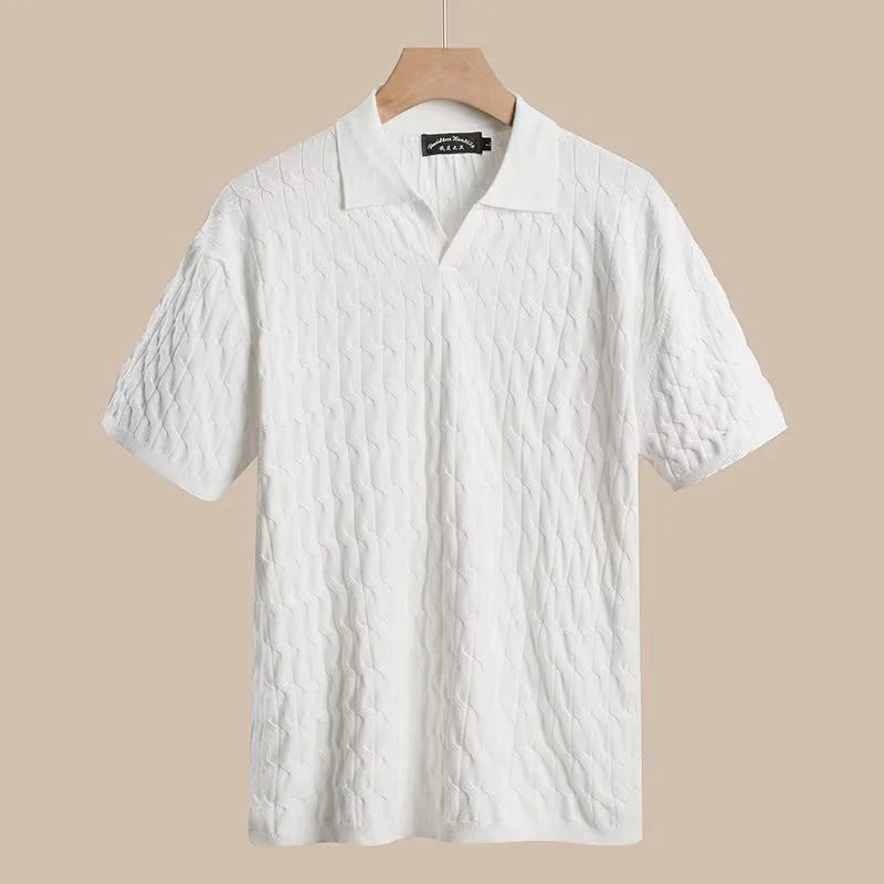 Virtuoso Ribbed Slim-Fit Polo