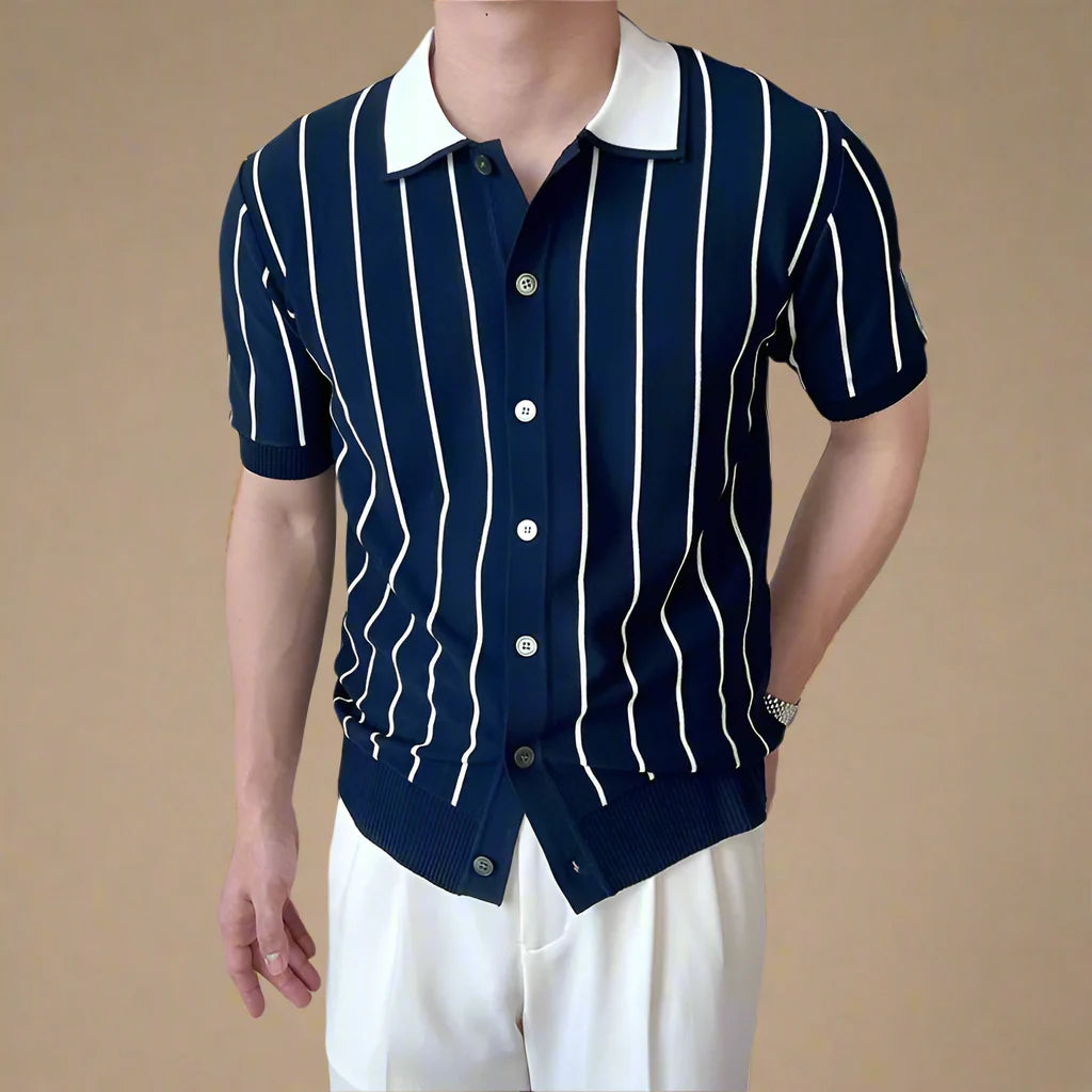 Champlain - Striped Knit Polo
