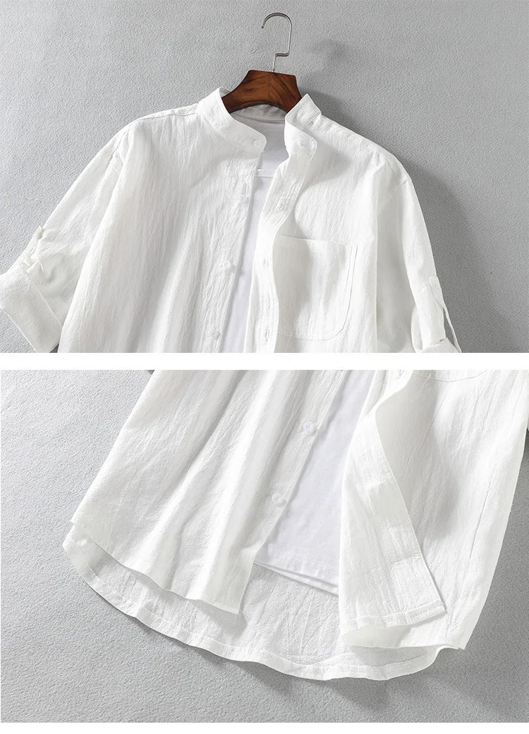 Arroyo – Roll Sleeve Cotton Shirt