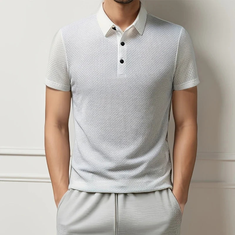 Melano - Textured Polo Shirt