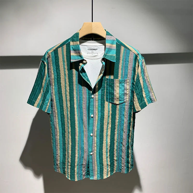 Quinerly - Textured Striped Polo