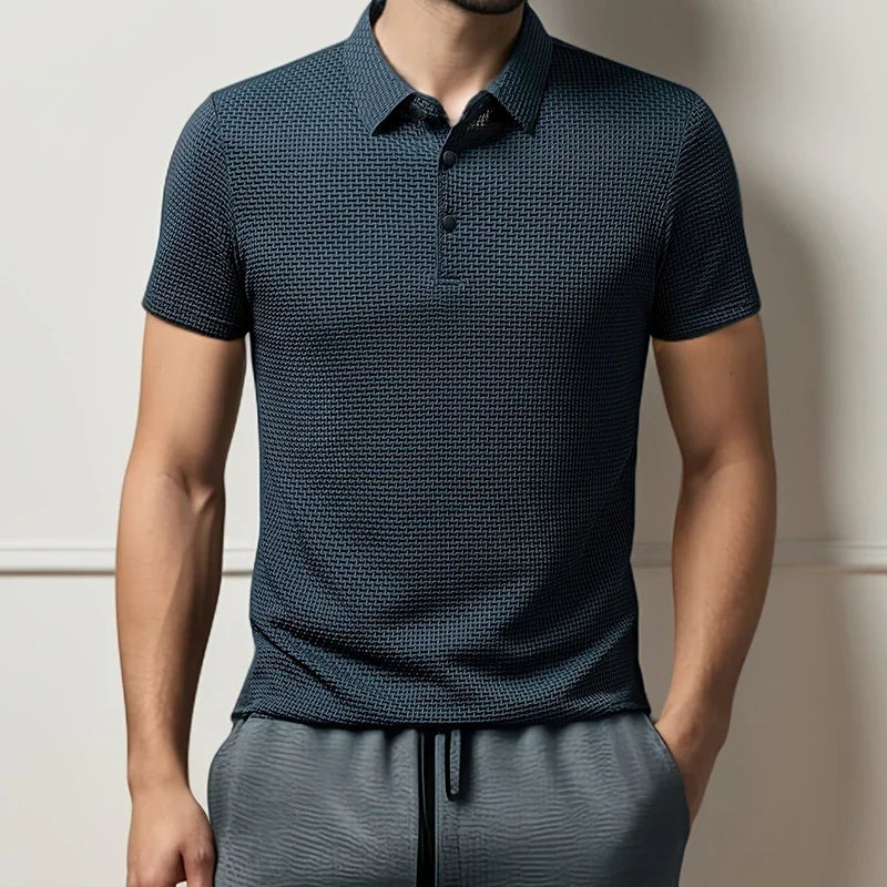 Melano - Textured Polo Shirt