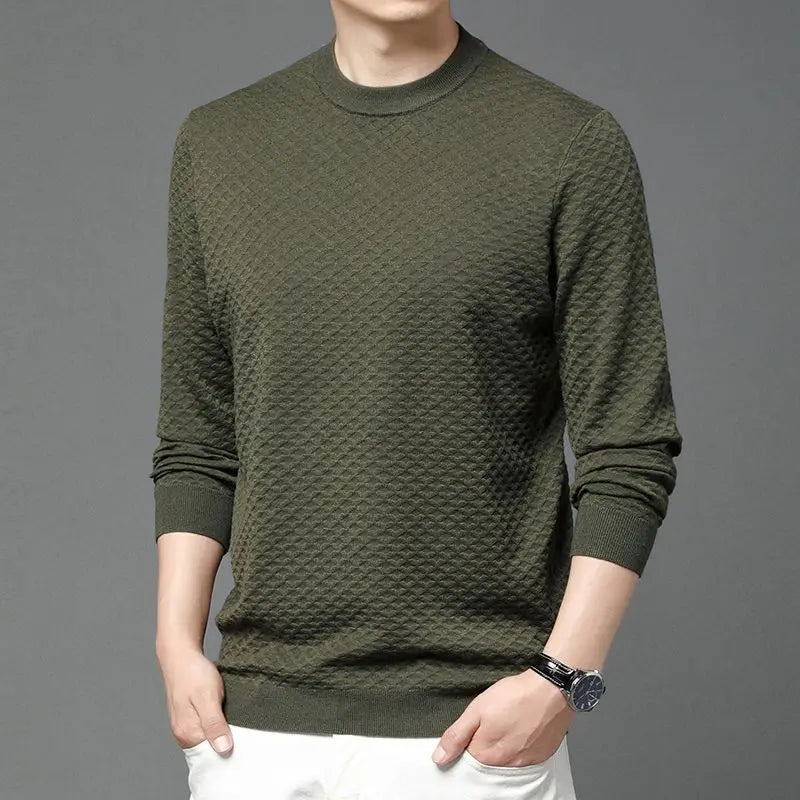 Honeycomb Knit Crewneck
