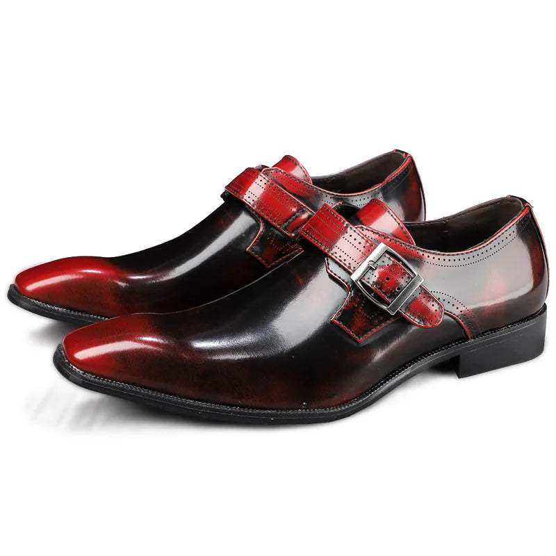 The Bellagio – Burnished Monk Strap Dress Shoe