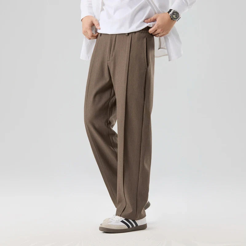 Randolph - Straight Leg Pleated Pants