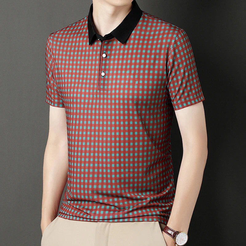 Oxford - Grid Plaid Polo