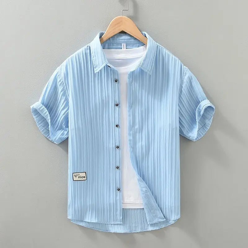 Bayside - Crinkle Cotton Shirt
