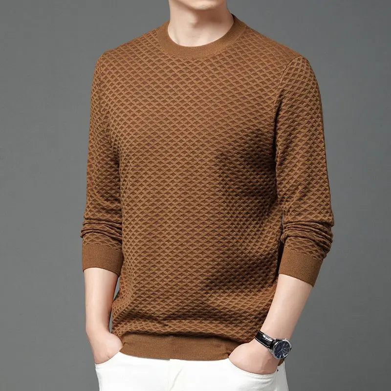 Honeycomb Knit Crewneck
