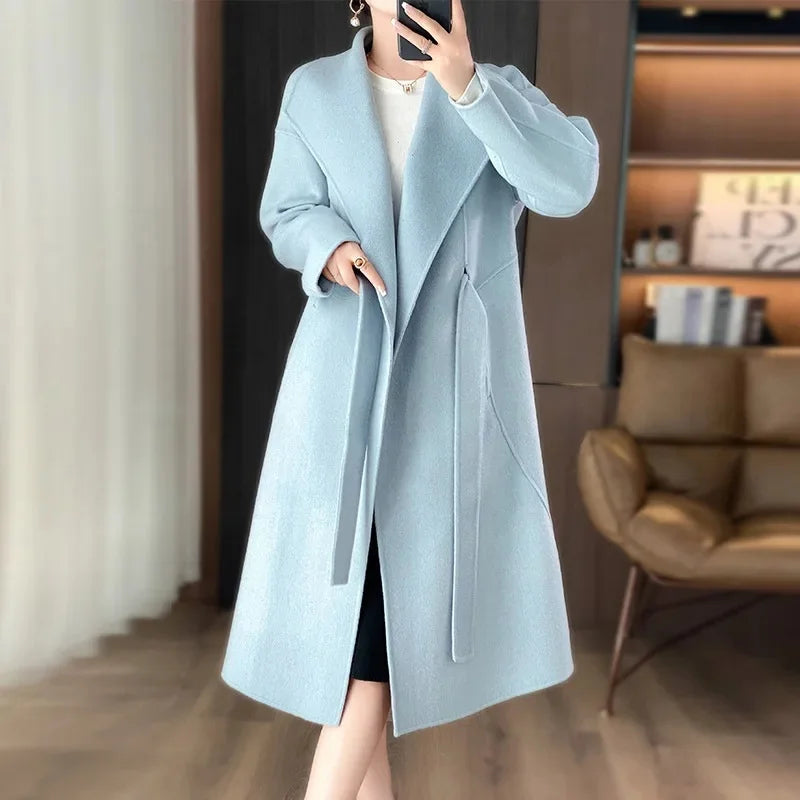 Casmira – Belted Double-Face Cashmere Coat