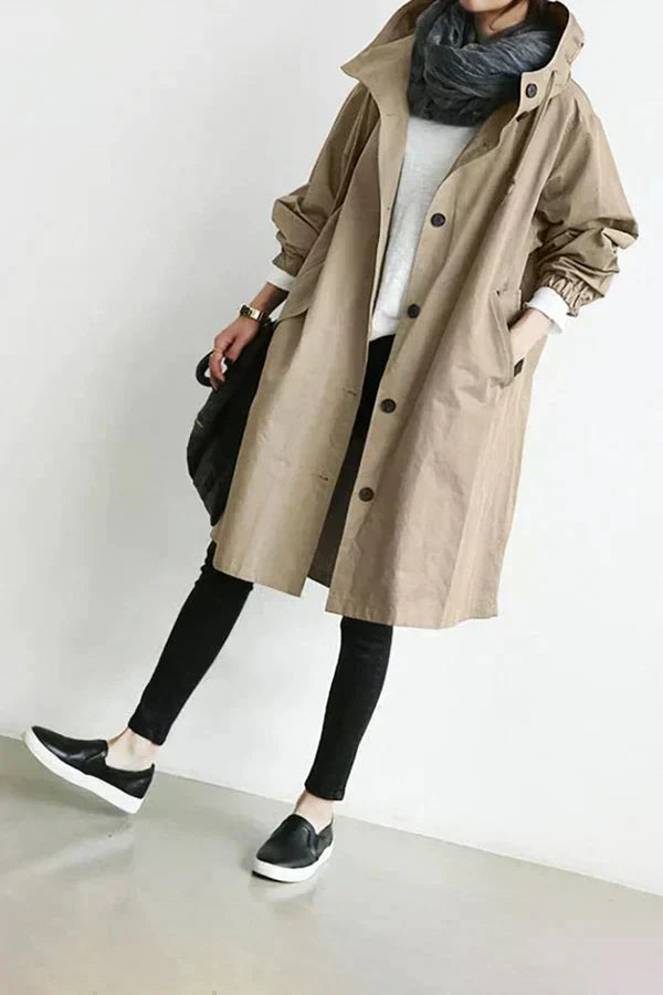 Evelyn – Classic Cotton rain coat for Everyday