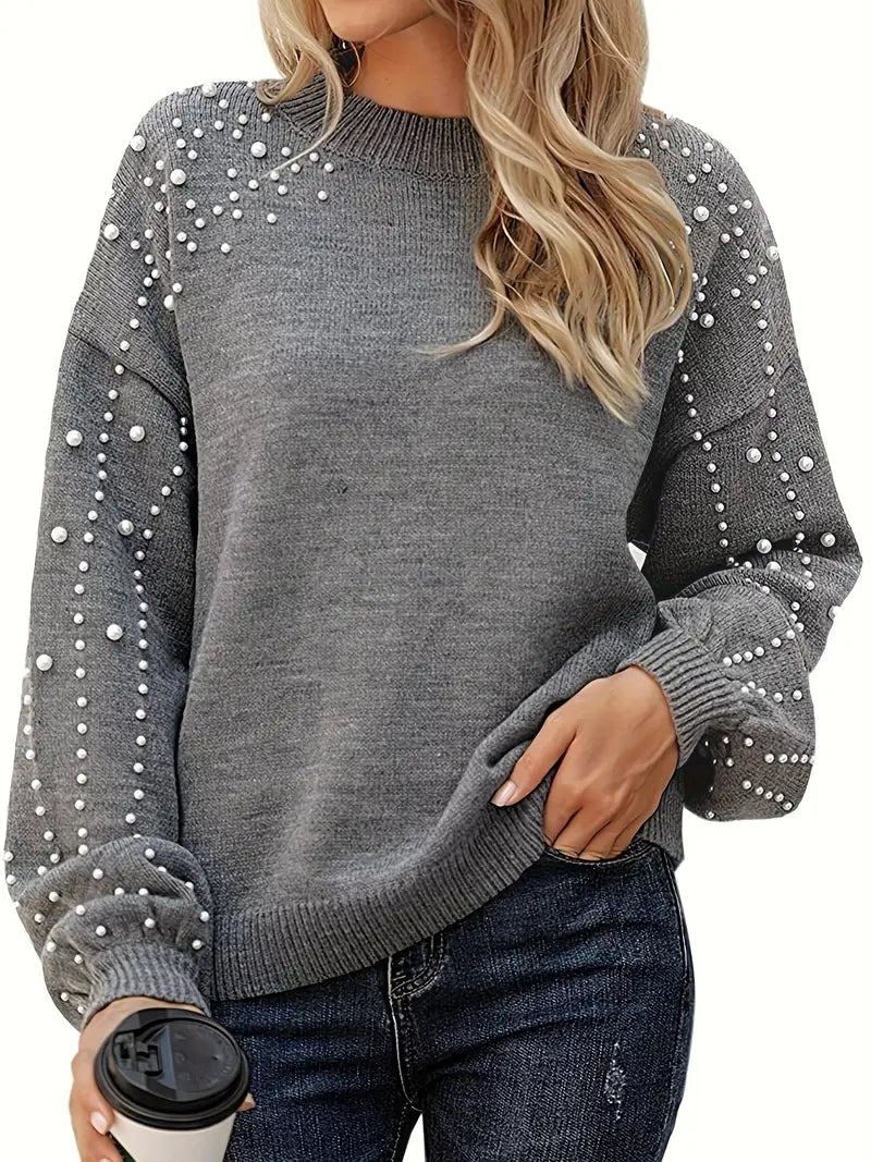 Quinlee | Pearl Knit Sweater