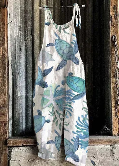 Solea | Lightweight artisanal jumpsuit in marine style