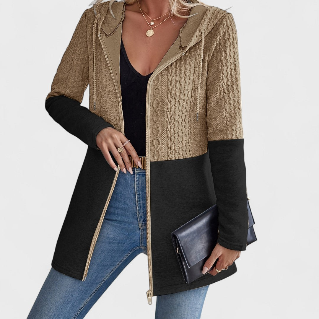 Valentino | Elegant Gray Hooded Cardigan for Women