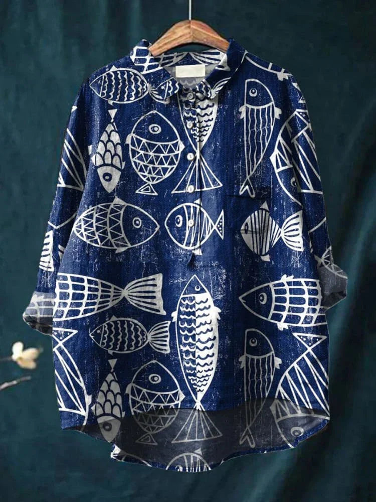 White Fish | Animal Art T-Shirt
