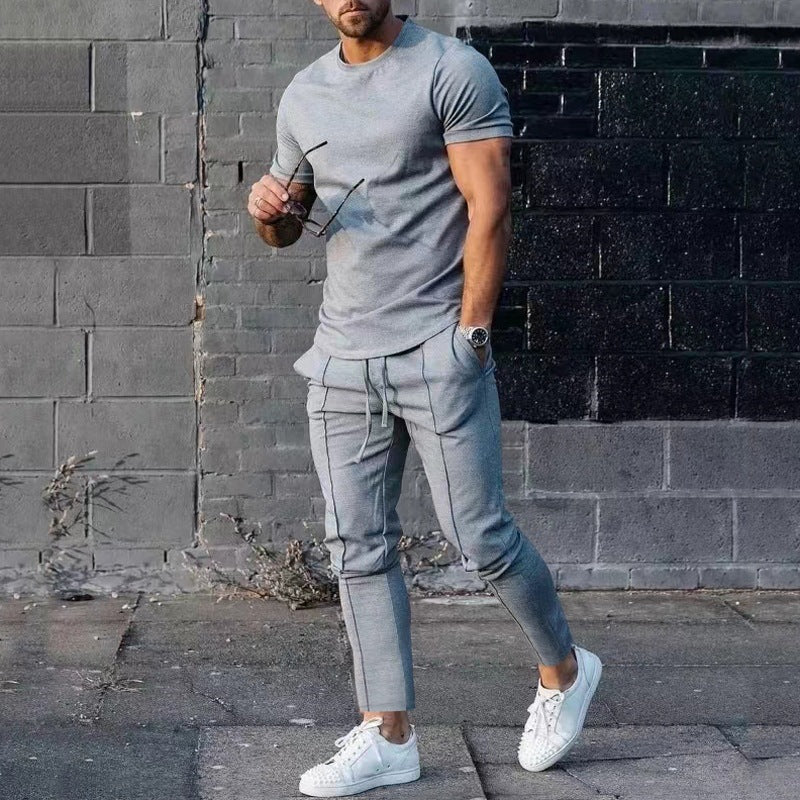 LoungeDuo™ | Set with Long Pants and T-Shirt