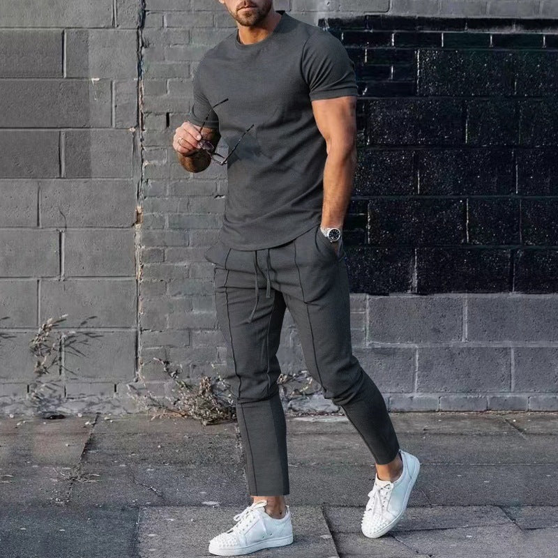 LoungeDuo™ | Set with Long Pants and T-Shirt