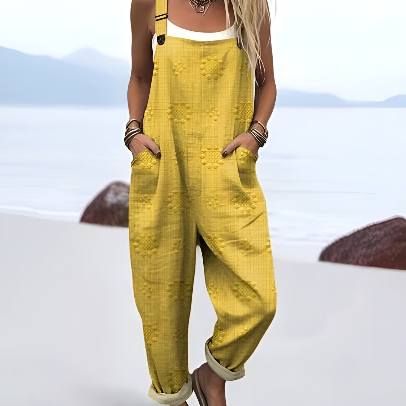 May | Sun-Woven Overalls with Pockets