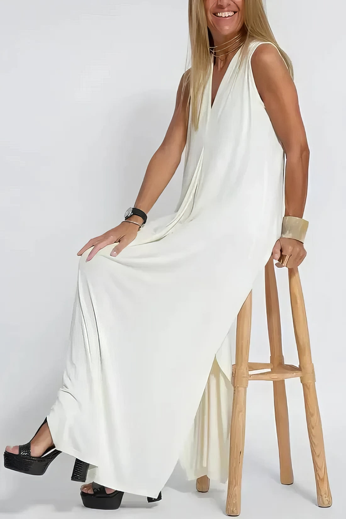 ELISE | Elegant Long Dress with Included Cardigan