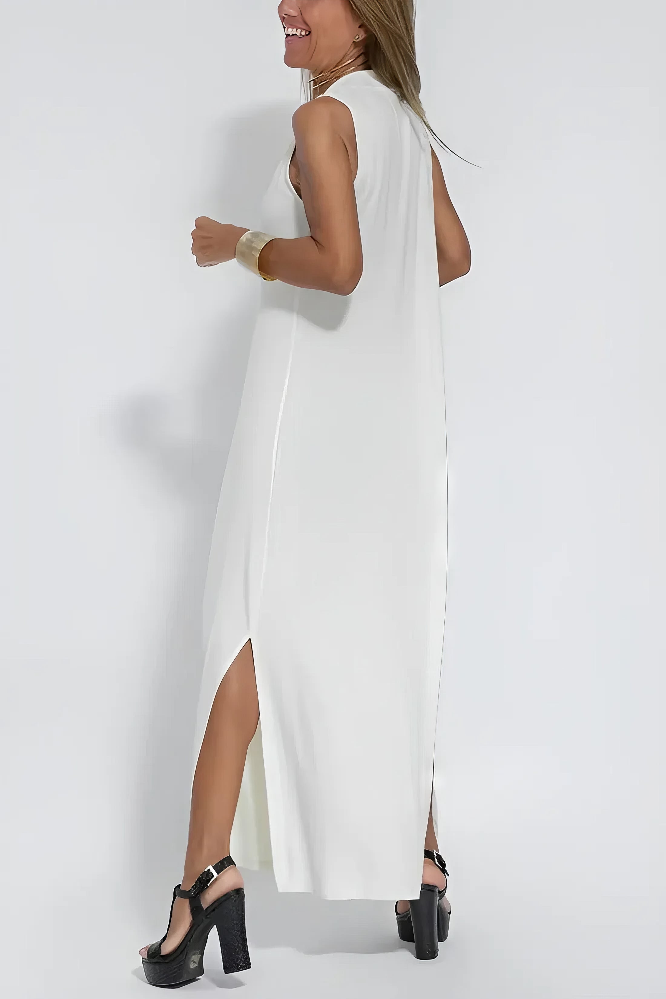 ELISE | Elegant Long Dress with Included Cardigan